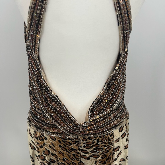 Vintage Partytime 90’s Y2K leopard printed beaded gown - Picture 4 of 14